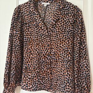 Topshop Multicolor Polka Dot Blouse